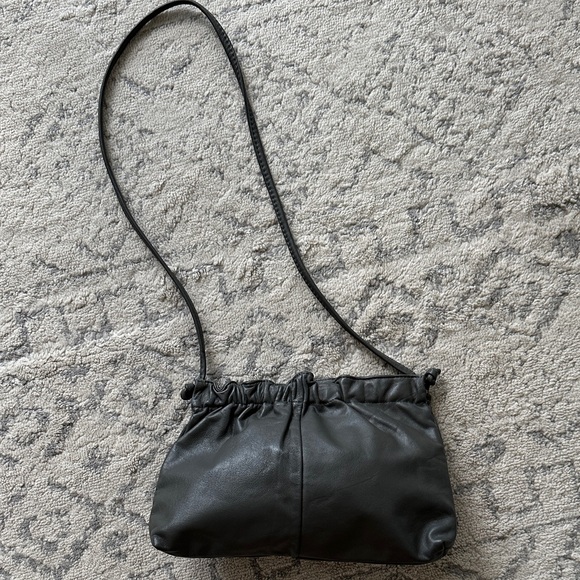 Gray Drawstring Crossbody Bag - Picture 1 of 7